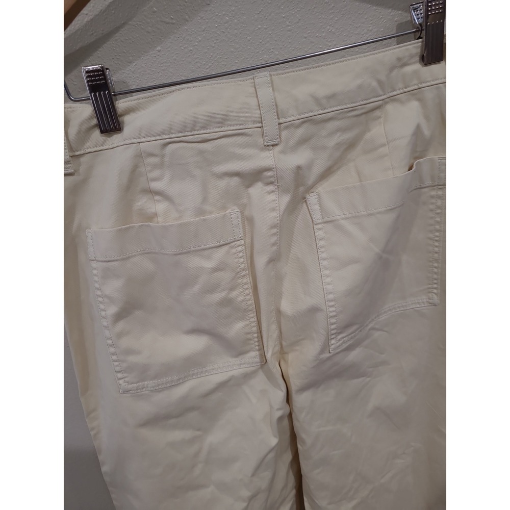Gap High Waist Stride Ankle Pants Women SZ 6 Light Cream Beachy Coastal casual - Picture 5 of 10